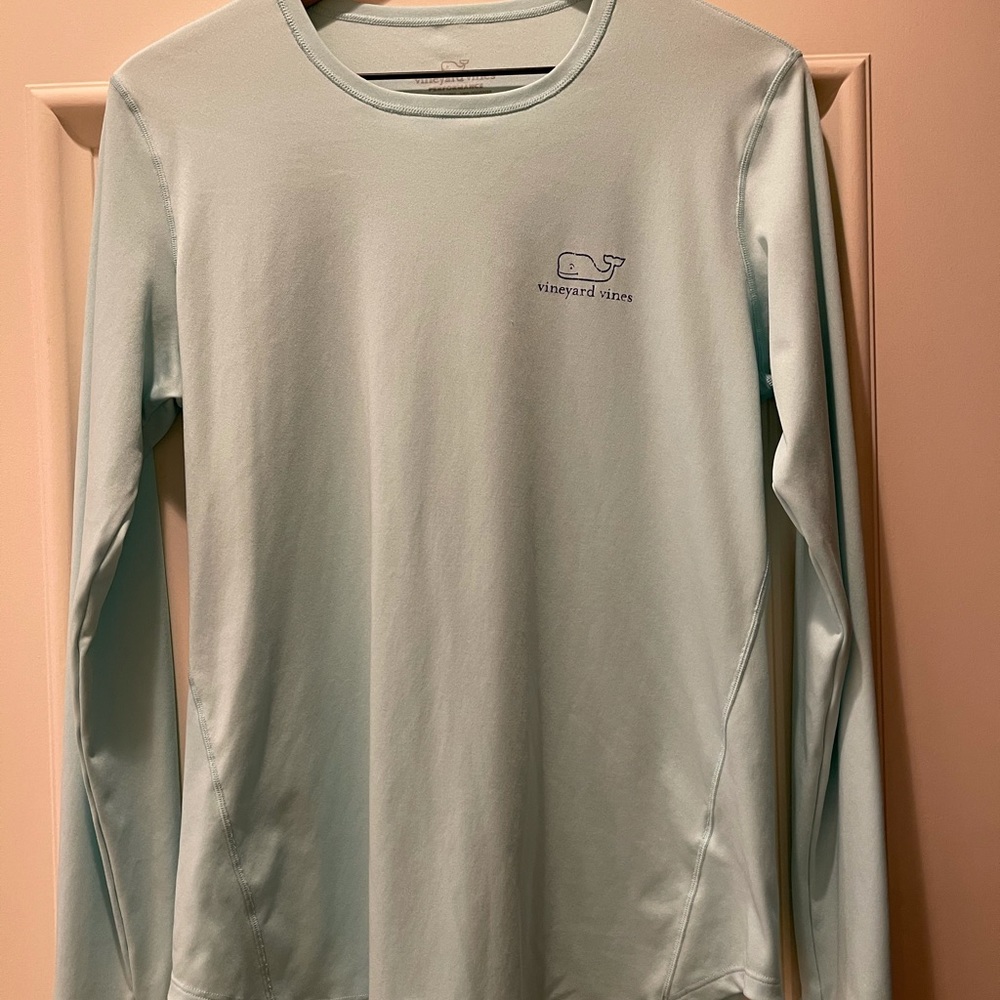 vineyard vines light blue(aqua) long sleeve shirt